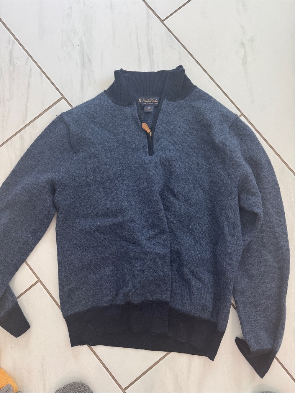 Tommy Bahama Men’s Navy Half-Zip Sweater